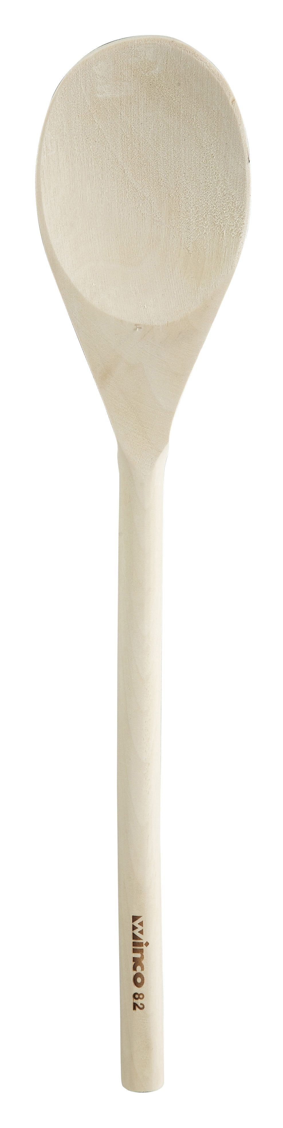 Winco WWP-14 Natural Finish Wooden Spoon 14"