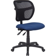 Flash Furniture WL-A7671SYG-NVY-GG Mid-Back Navy Blue Mesh Task Chair with Back Height Adjustment