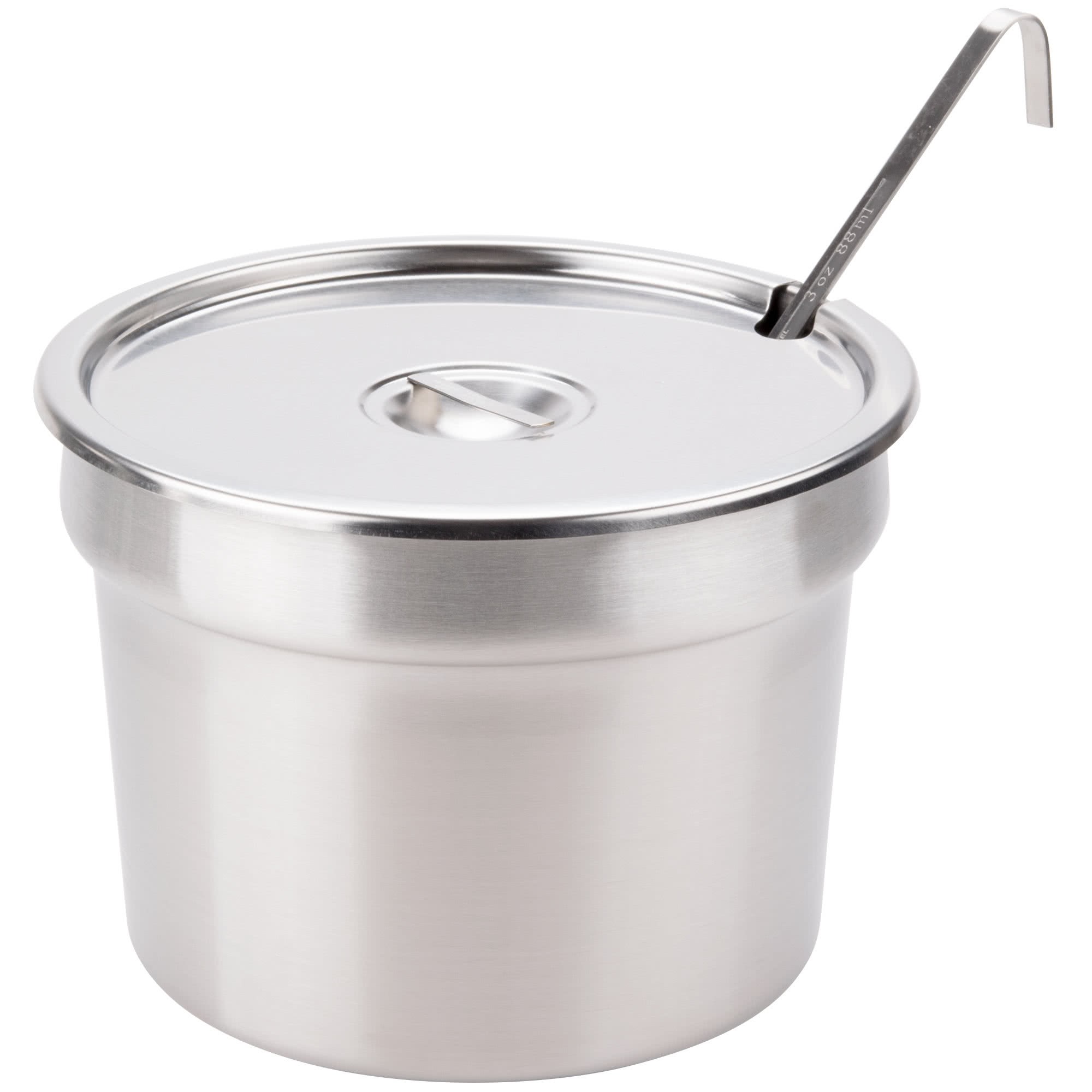 Nemco 66088-10 11 Qt. Stainless Steel Inset Kit with Cover and Ladle