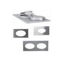 Nemco 67763 2-Hole Adapter Plate for 11 Qt. Insets, Fits 6055A-43
