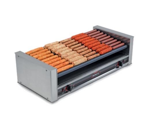 Nemco 8045W-SLT Wide Slanted 45-Hot Dog Roller Grill, 120V