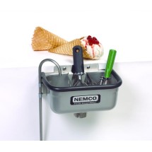 Nemco 77316-10 Ice Cream Dipper Well 10 3/8" and Faucet Set
