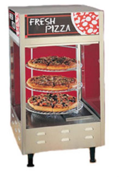 Nemco 6451 3-Tier Rotating Pizza Merchandiser 33.88" x 22.5" x 22.5"