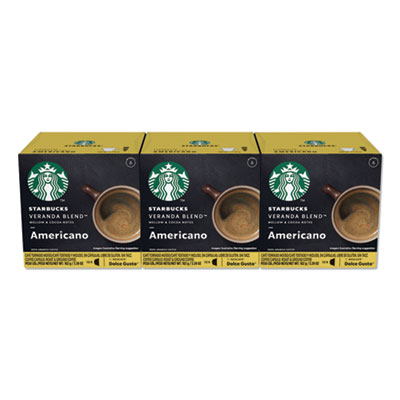 Nescafe Dolce Gusto Starbucks Coffee Capsules, Veranda Blend, 36/Carton