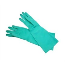 Franklin Machine Products  133-1350 Nitrile Rubber Green Dishwashing Glove Pair 13&quot;