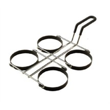 TableCraft 1240 Chrome Plated Non-Stick 4-Egg Ring