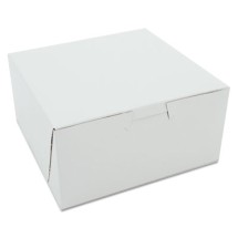 Non-Window Bakery Boxes, 6 x 6 x 3, White, 250/Carton