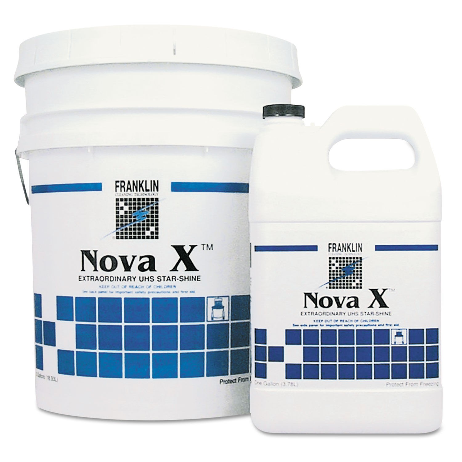 Nova X Extraordinary UHS Star-Shine Floor Finish, Liquid, 1 Gallon, 4/Carton 