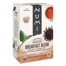 Numi Organic Teas and Teasans, 1.4 oz., Breakfast Blend, 18/Box