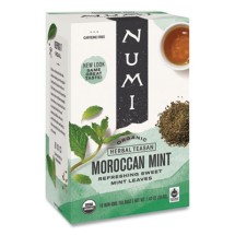 Numi Organic Teas and Teasans, 1.4 oz., Moroccan Mint, 18/Box