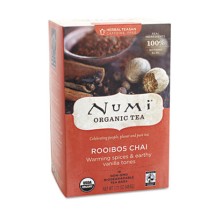 Numi Organic Teas and Teasans, 1.71 oz., Rooibos Chai, 18/Box