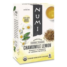 Numi Organic Teas and Teasans, 1.8 oz., Chamomile Lemon, 18/Box