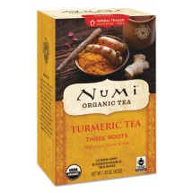 Numi Turmeric Tea, Three Roots, 1.42 oz. Bag, 12/Box