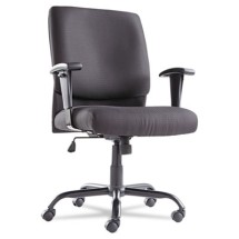 OIF Big and Tall Swivel/Tilt Black Mid-Back Chair
