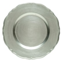 Jay Companies A215HR Silver Regency Round 13&quot; Charger Plate