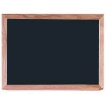 Aarco Products OC1824B Black Oak Wood Frame Slate Composition Chalkboard, 24&quot;W x 18&quot;H