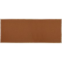 Aarco Products OB48120 Natural Pebble Grain Cork Bulletin Board with Red Oak Frame 120&quot;W x 48&quot;H