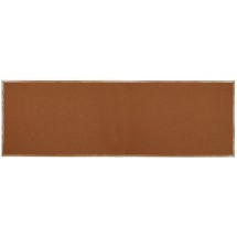 Aarco Products OB48144 Natural Pebble Grain Cork Bulletin Board with Red Oak Frame 144&quot;W x 48&quot;H