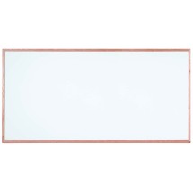 Aarco Products WOC4896 Commercial Series White Melamine Markerboard with Red Oak Wood Frame, 96&quot;W x 48&quot;H