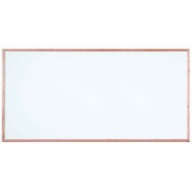 Aarco Products WOC4896 Commercial Series White Melamine Markerboard with Red Oak Wood Frame, 96"W x 48"H