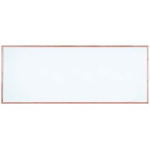 Aarco Products WOS48120 Institutional Series White Porcelain Enamel on Steel Markerboard with Red Oak Wood Frame 120&quot;W x 48&quot;H