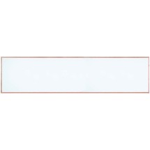 Aarco Products WOS48192 Institutional Series White Porcelain Enamel on Steel Markerboard with Red Oak Wood Frame 192"W x 48"H