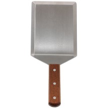 Winco TN56 Offset Turner, 5&quot; x 6&quot; with Wooden Handle
