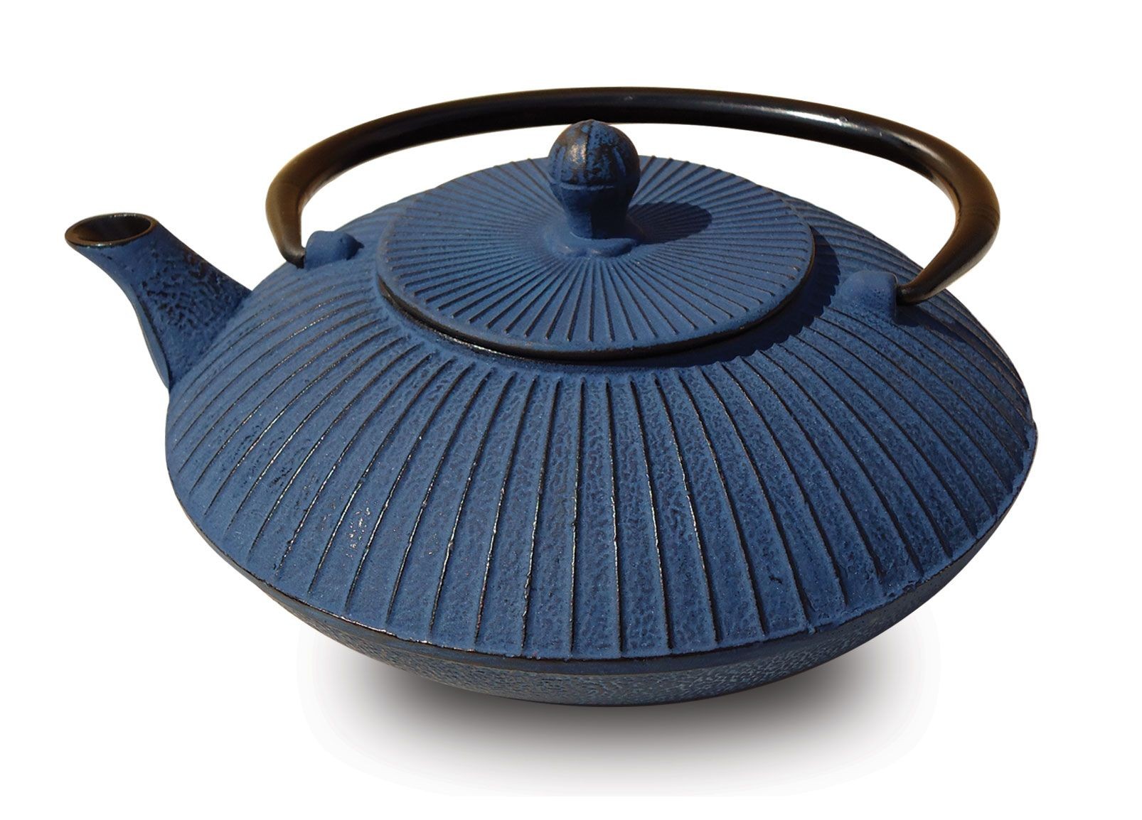 Old Dutch International 046BL Blue Cast Iron Fidelity Teapot, 27 oz.