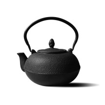 Old Dutch International 1026MB Matte Black Cast Iron Hakone Teapot and Wood Stove Humidifier, 3 Liter