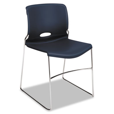 HON Olson Stacker Chair, Regatta with Chrome Base, 4/Carton