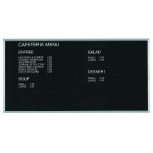 Aarco Products BOFD4896 Aluminum Frame Open Face Message Center Board, 96"W x 48"H 