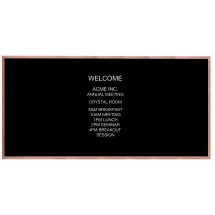 Aarco Products AOFD4896 Solid Oak Wood Frame Open Face Message Center, 96&quot;W x 48&quot;H 
