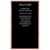 Aarco Products AOFD6036 Solid Oak Wood Frame Open Face Message Center, 36&quot;W x 60&quot;H 