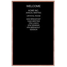 Aarco Products AOFD7248 Solid Oak Wood Frame Open Face Message Center, 48&quot;W x 72&quot;H 
