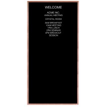 Aarco Products AOFD9648 Solid Oak Wood Frame Open Face Message Center, 48&quot;W x 96&quot;H 