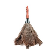 Professional Ostrich Feather Duster, Gray, 4&quot; Handle