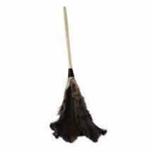 Ostrich Feather Duster, 28&quot; Length, Gray Handle