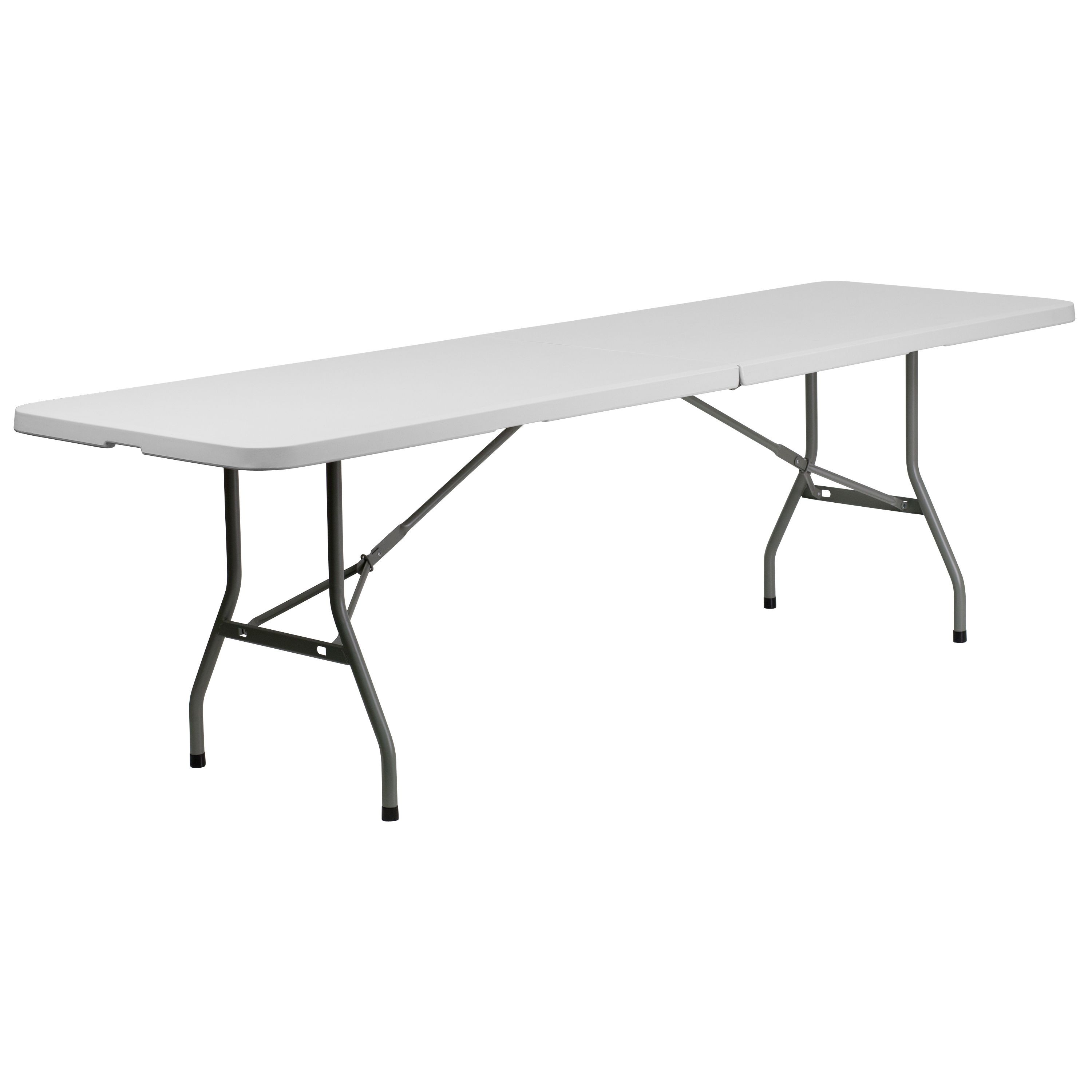 Flash Furniture RB-3096FH-GG 30"W x 96"L Plastic Bi-Folding Folding Table