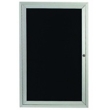 Aarco Products OADC2418 Outdoor Enclosed 1 Door Aluminum Directory Cabinet, 18&quot;W x 24&quot;H