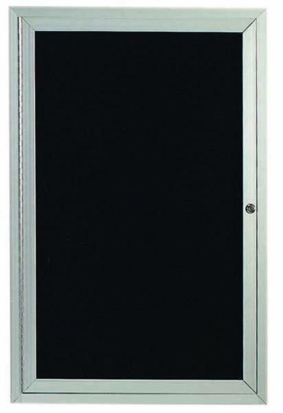 Aarco Products OADC2418 Outdoor Enclosed 1 Door Aluminum Directory Cabinet, 18"W x 24"H