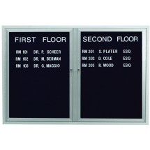Aarco Products OADC3648 2 Door Outdoor Enclosed Directory Board with Aluminum Frame, 48&quot;W x 36&quot;H 