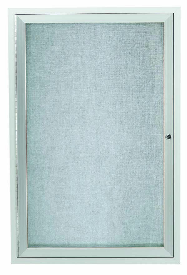 Aarco Products ODCC3624RI Outdoor Enclosed Aluminum Illuminated 1-Door Bulletin Board Cabinet, 24"W x 36"H