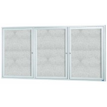 Aarco Products ODCC4896-3R Outdoor Enclosed Aluminum Bulletin Board Cabinet, 96&quot;W x 48&quot;H