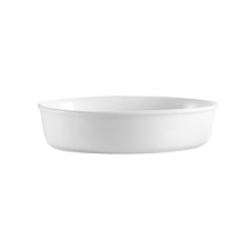 CAC China ODP-8 White Oval 46 oz. Deep Platter, 11&quot; x 8&quot; x 2&quot; 