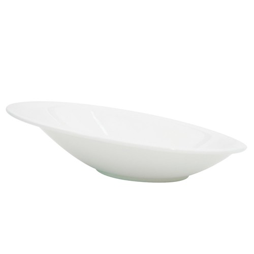 CAC China COL-26 Collection Oval Sheer Bowl 16 oz., 10 1/2"