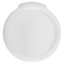 Winco PPRC-24C White Round Cover fits 2 and 4 Qt. Storage Containers