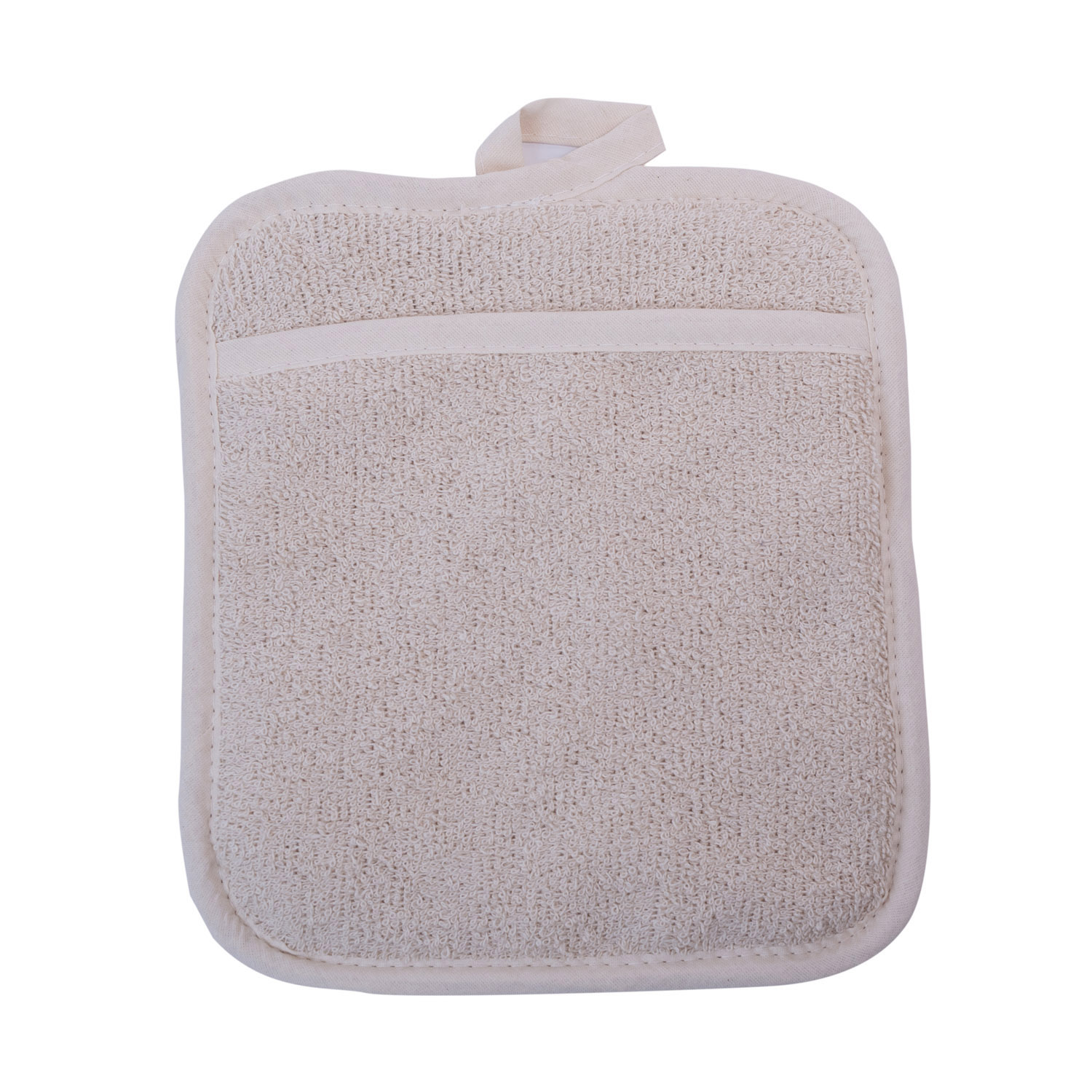 CAC China PGTR-9P Terry Pan Grabber with Pocket 8 1/2" x 9 1/2"