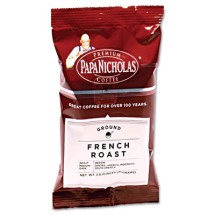 PapaNicholas Coffee Premium Coffee, French Roast, 18/Carton