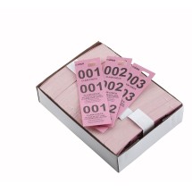 Winco CCK-5PK Pink Coat Check Tags (500 Pieces per Box)