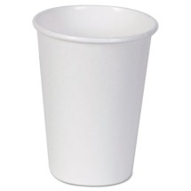 Paper Cups, Hot, 12 oz., White, 50/Bag